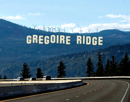 Gregoire Ridge:  Decidedly unscenic for the Columbia Gorge National Scenic Area