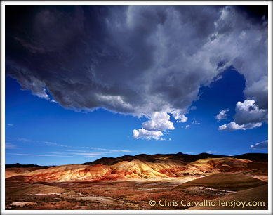 Clearing Storm, Painted Hills --  Chris Carvalho/Lensjoy.com