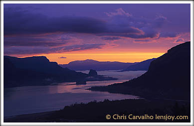 Columbia Gorge Sunrise  Chris Carvalho/Lensjoy.com
